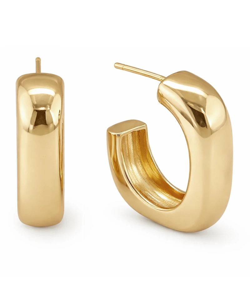 And Now This 18K Gold Plated Hoop Earring