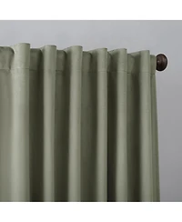 Amherst Velvet Noise Reducing Thermal Extreme 100% Blackout Back Tab Curtain Panel