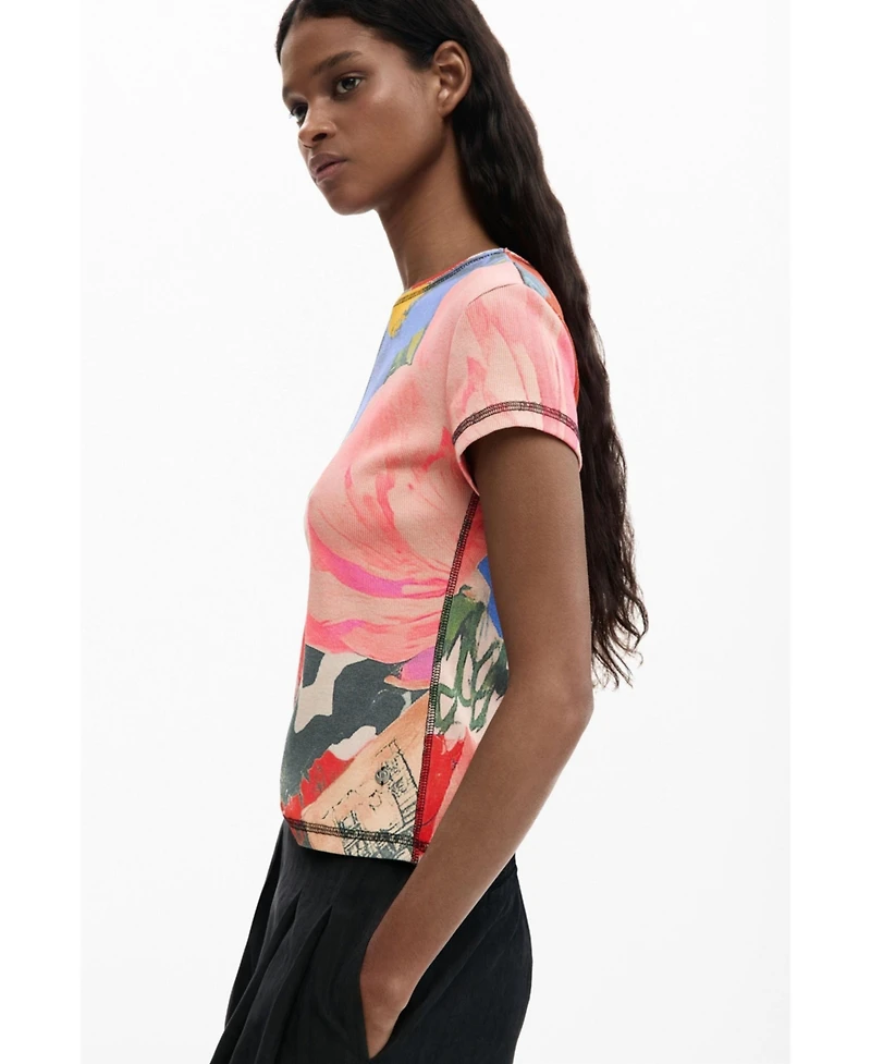 Desigual Women's Floral Print T-Shirt