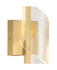 Possini Euro Design Possini Euro Cecilia 13" High Brushed Gold Cct Led Wall Sconce