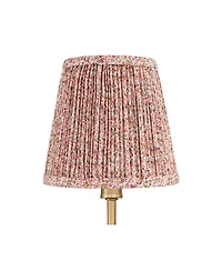 Possini Euro Design Ophelia 9 1/2"H Warm Brass Plug-In Wall Sconce Pink Floral Shade