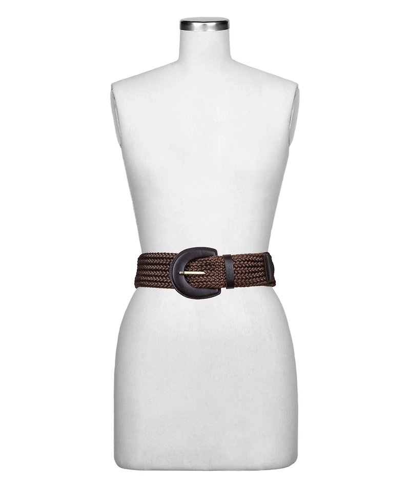 Patricia Nash Lazare Rope and Leather Woven Belt