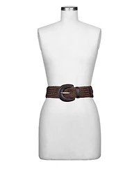 Patricia Nash Lazare Rope and Leather Woven Belt