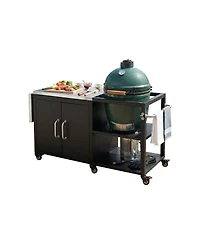 Streamdale Furniture Outdoor Grill Cart with Storage and Drop Leaf for Big Green Egg