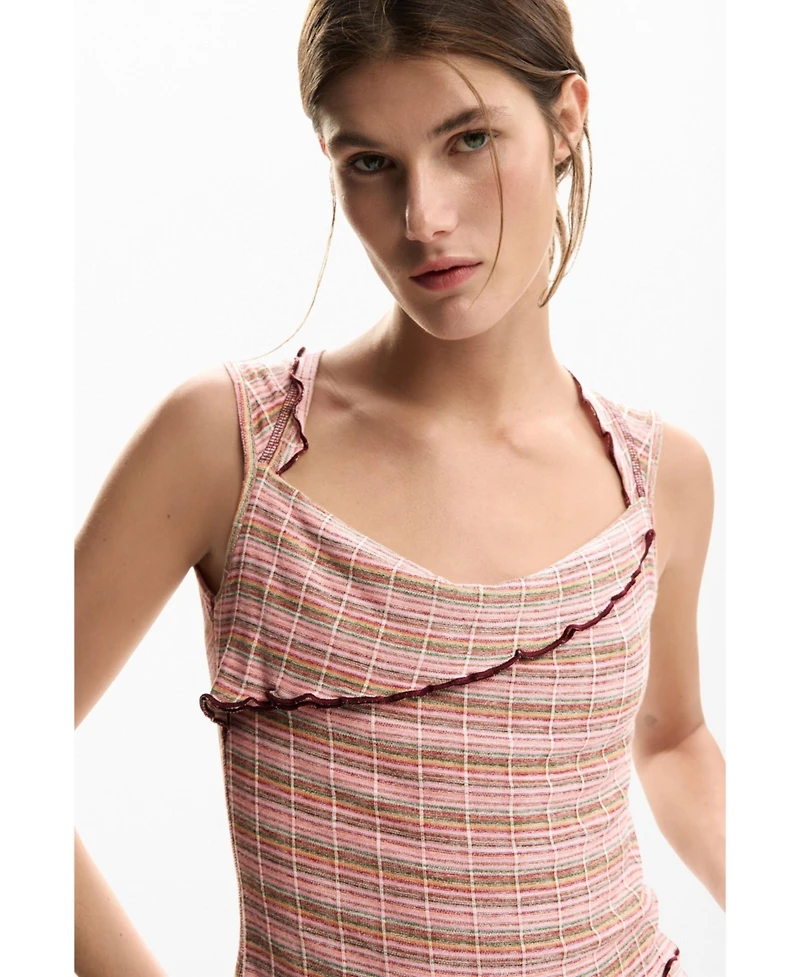 Desigual Women's Layered Trimmed T-Shirt