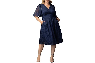 Kiyonna Plus Fable Lace Cocktail Dress