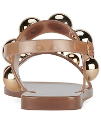 Jeffrey Campbell Women's Gum-Drop Studded Flat Jelly Sandals