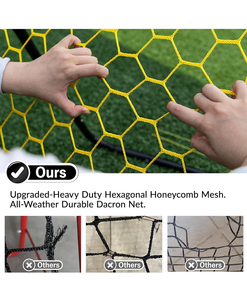 Happy Jump Portable Soccer Rebounder Net for Kids Soccer Training Practice