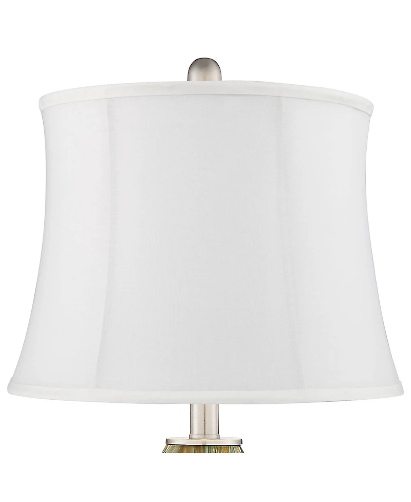 360 Lighting Azure Modern Table Lamps, Set of 2, 26 3/4" High with Drum Shades