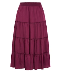 City Chic Women's Boho Tiered Maxi Skirt