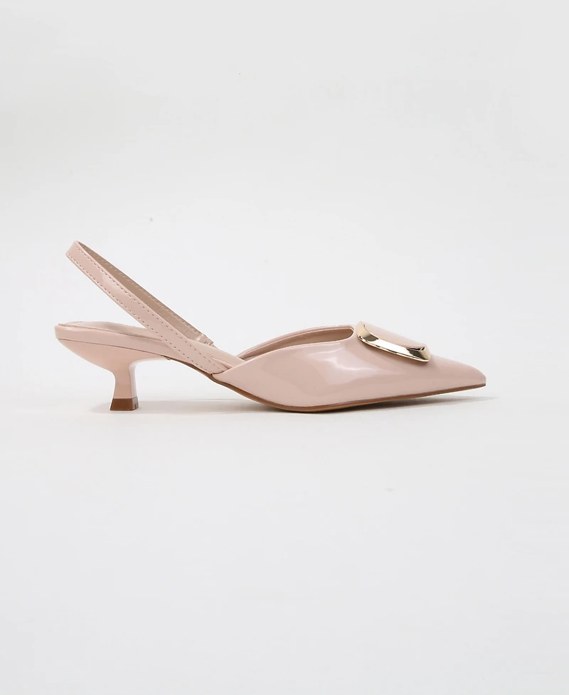 Berness Geometric Women's Ornament Slingback Heels