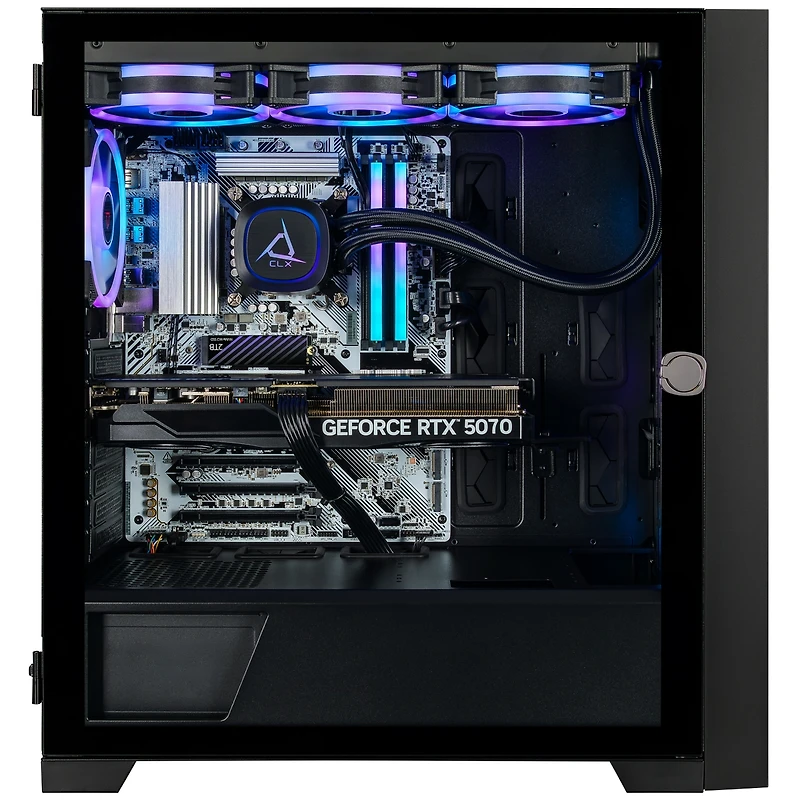 Clx Set Gaming Pc - Liquid Cooled Intel Core Ultra 7 270K Plus 3.7GHz, 32GB DDR5, GeForce Rtx 5070 12GB Graphics, 2TB Ssd, WiFi, Windows 11 Home