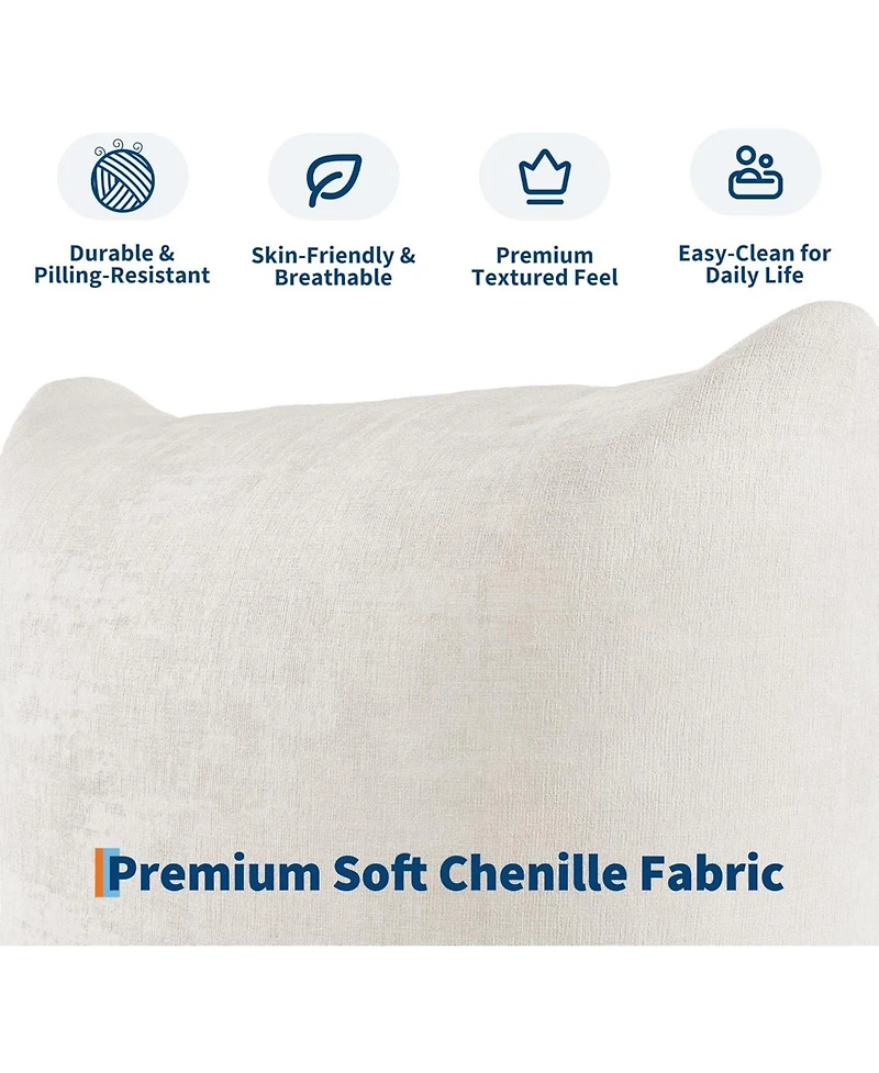 gaomon L-Shape Modular Sectional Sofa, 101 Inch Cloud Couch with Chenille Fabric, 23.2" Deep Seat Boneless Couch for Living Room, Small Space.