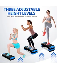 Zeny 26.5 inch Aerobic Step Platform with 4 Step Risers