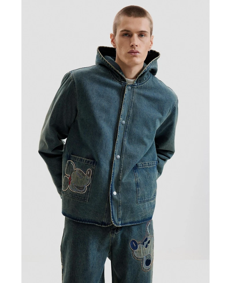 Desigual Men's Reversible Mickey denim jacket