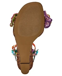 Betsey Johnson Women's Spenser Open Toe Wedge Sandals