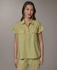Donna Karan New York Women's Collared Neck Shirt