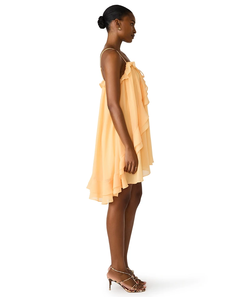 Steve Madden Women's Ruffled Square Neck Dress