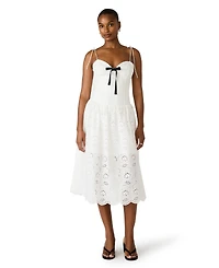 Bb Dakota Women's Sweetheart Neck Midi Dress