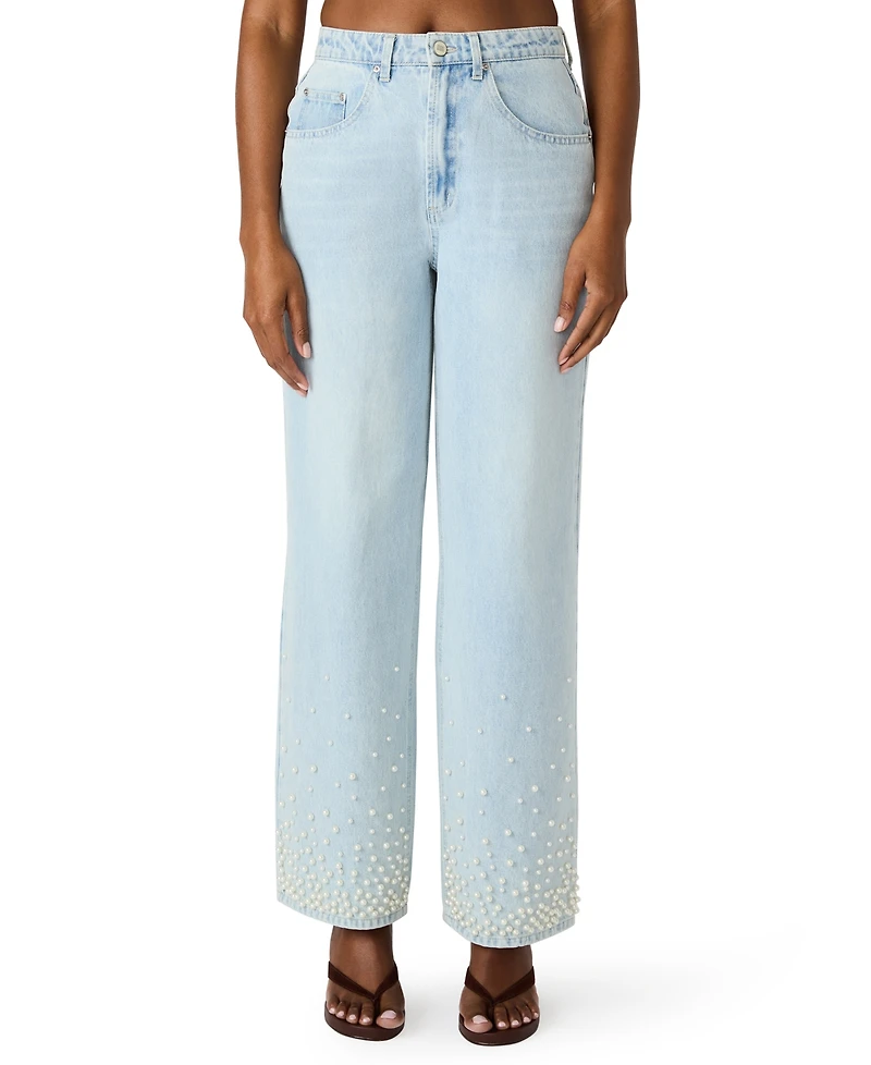 Steve Madden Women's Sydnee Straight-Fit Jeans