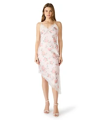 Steve Madden Women's Printed V-Neck Midi Dress