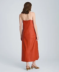 Kenneth Cole Women's Metal Strap Midi Slip Dress
