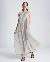 Kenneth Cole Women's Halter Neck Tiered Maxi Dress