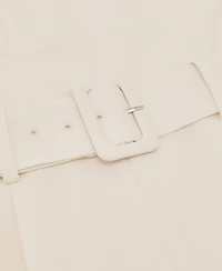 Reiss Women's Sheer-Panel Wide-Leg Belted Jumpsuit