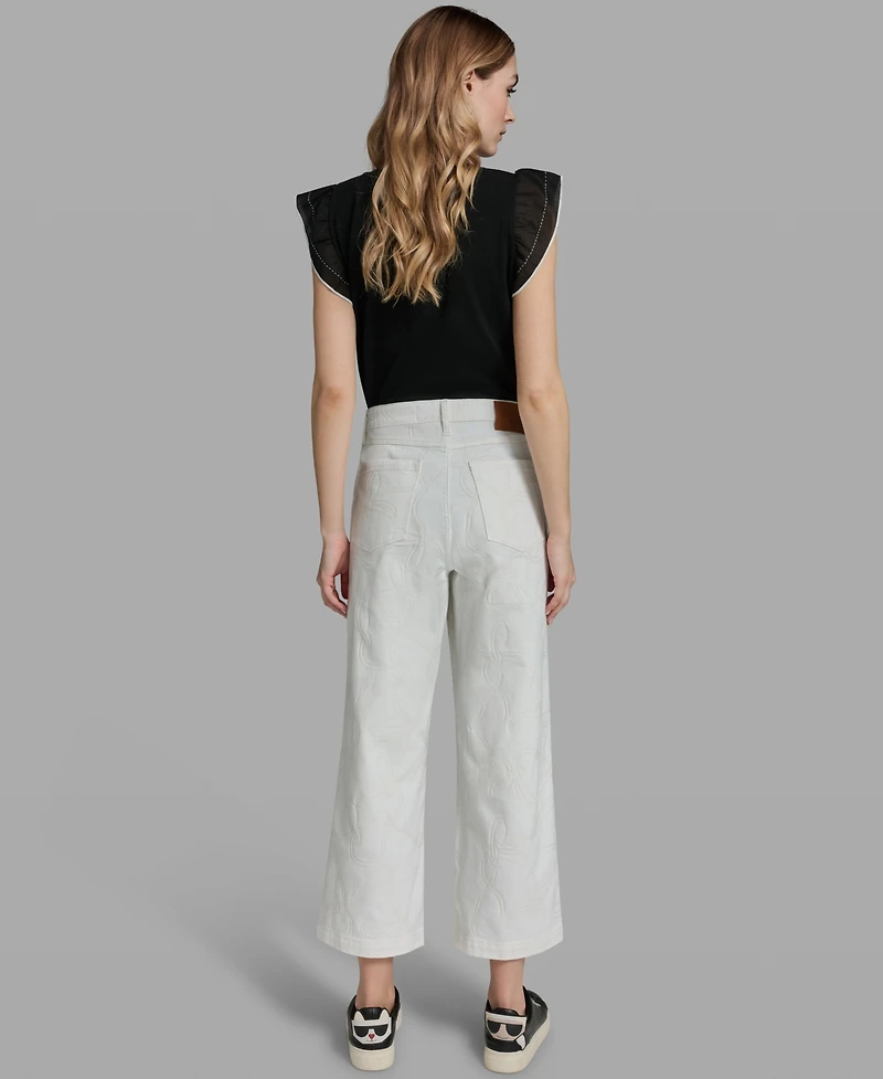 Karl Lagerfeld Paris Women's Solid Ankle Pants