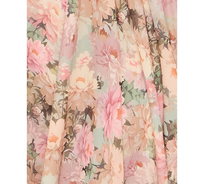 Alex & Sophia Juniors' Strapless Printed Dress