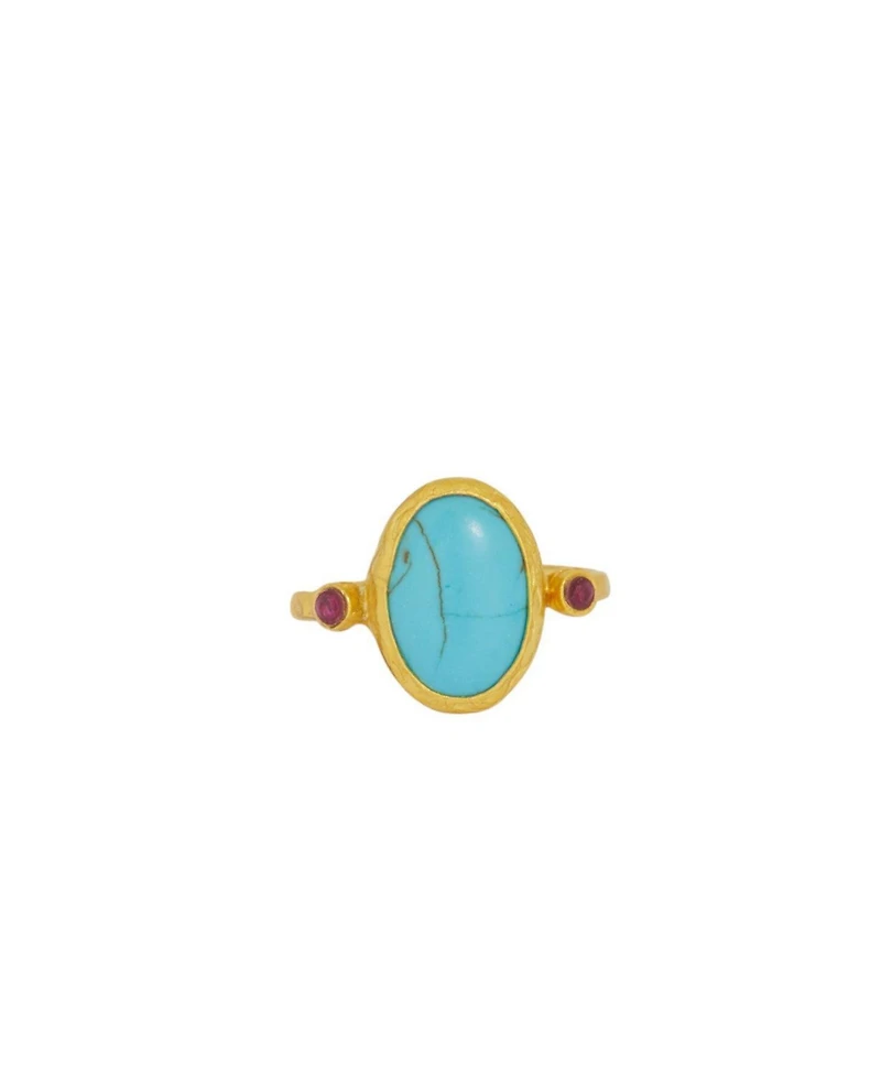 Ottoman Hands Lucia Turquoise Cocktail Ring