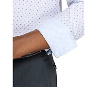 ConStruct Men's Diamond Print Performance Stretch Dress Shirt