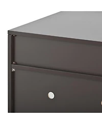 Zeus & Ruta Litter Box Enclosure with Hidden Plug 2 Doors Large Wooden Cat Washroom Bench