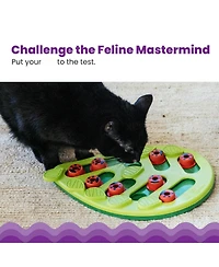 Aronkl Interactive Cat Puzzle Feeder Slow Eating Durable Easy Clean Enrichment Toy for Indoor Cats