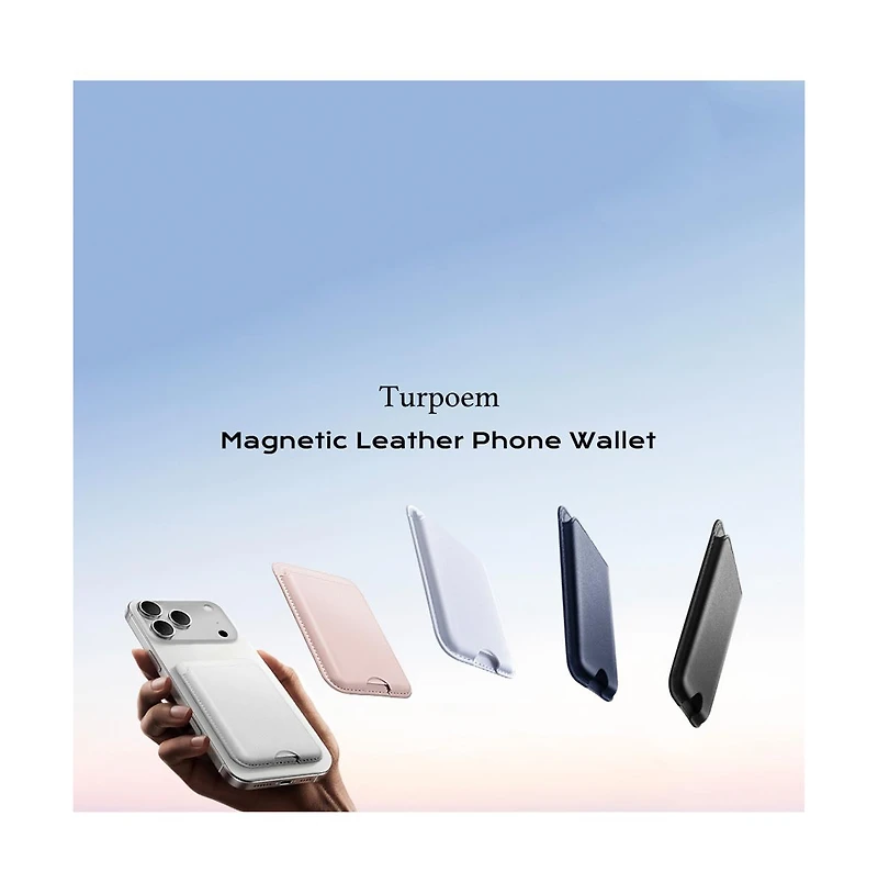 Artudatech 2-Pack Leather MagSafe 3 Card Rfid Wallet