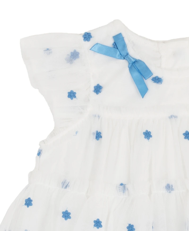 Rare Editions Baby Girls' Flutter Sleeve Top and Leggings, 2-Piece Set