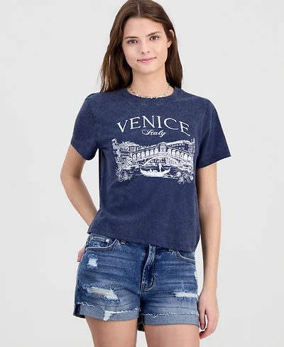 Rebellious One Juniors' Venice Graphic T-Shirt