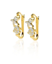 Macy's Diamond Accent 0.01 ct. t. w. Sealife Hoop Earrings