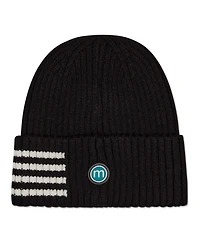 MeMoi Kids Cozy Side-Stripe Ribbed Rayon-Blend Knit Beanie
