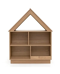 Gouun 3-Tier House-Shaped Toy Storage Organizer with Open Shelves