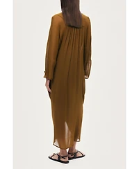 Nocturne Women's Draped V-Neck Midi Dress