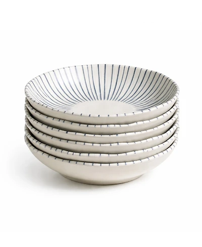 Porto Brasil Elemento Stoneware Salad Bowls, Set of 6