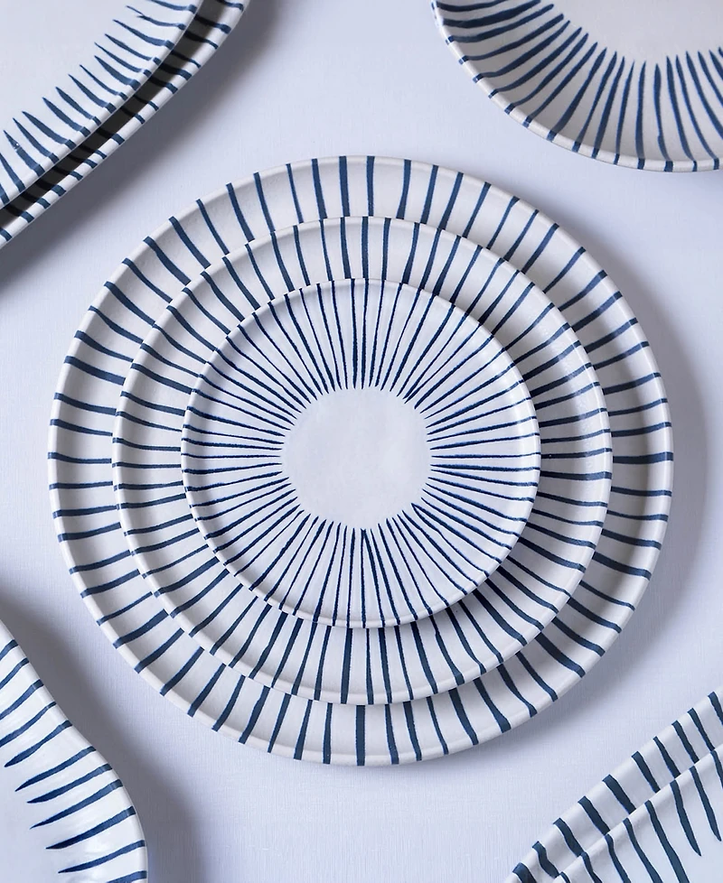 Porto Brasil Elemento Stoneware Dessert Plates, Set of 6