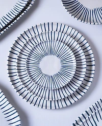 Porto Brasil Elemento Stoneware Dessert Plates, Set of 6