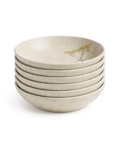 Porto Brasil Campestre Stoneware Salad Bowls, Set of 6