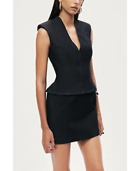 Nocturne Women's Sleeveless Tailored Mini Dress