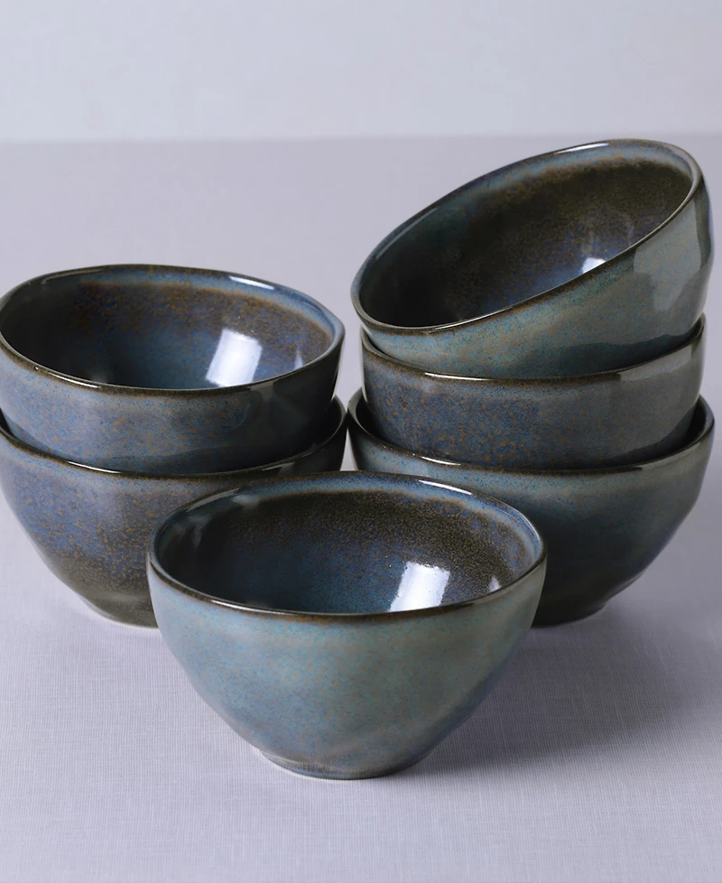 Porto Brasil Stoneware Soup Bowls, Set of 6