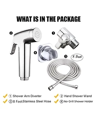 Aronkl Dog Shower Attachment Handheld Sprayer Diverter Wall Mount Universal Pet Bath Tool