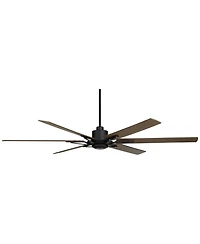 Casa Vieja 72" Expedition Industrial Rustic Indoor Outdoor Ceiling Fan Led Light Remote Weathered Damp Rated Patio