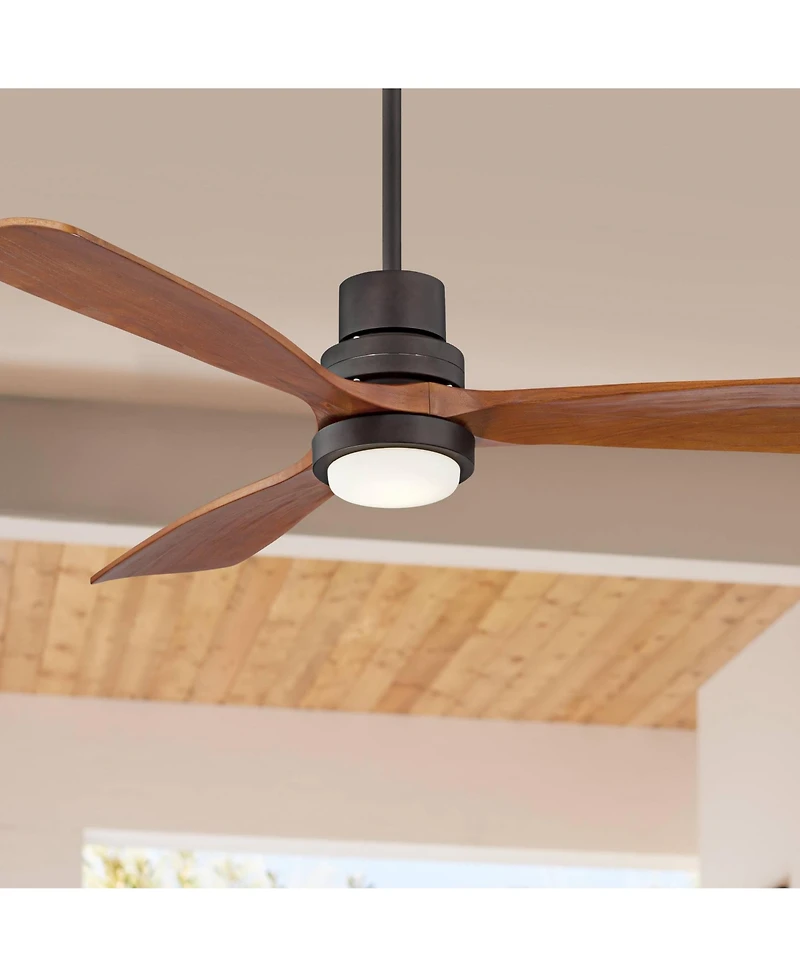 Casa Vieja 52" Delta Oil-Rubbed Led Ceiling Fan w/ 24" Rod